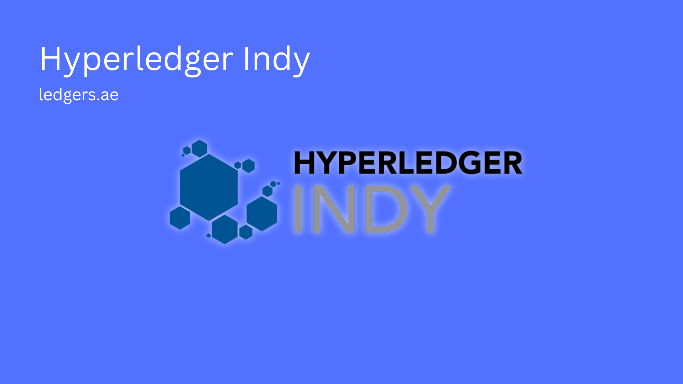 Hyperledger Indy - distributed ledger and utility library