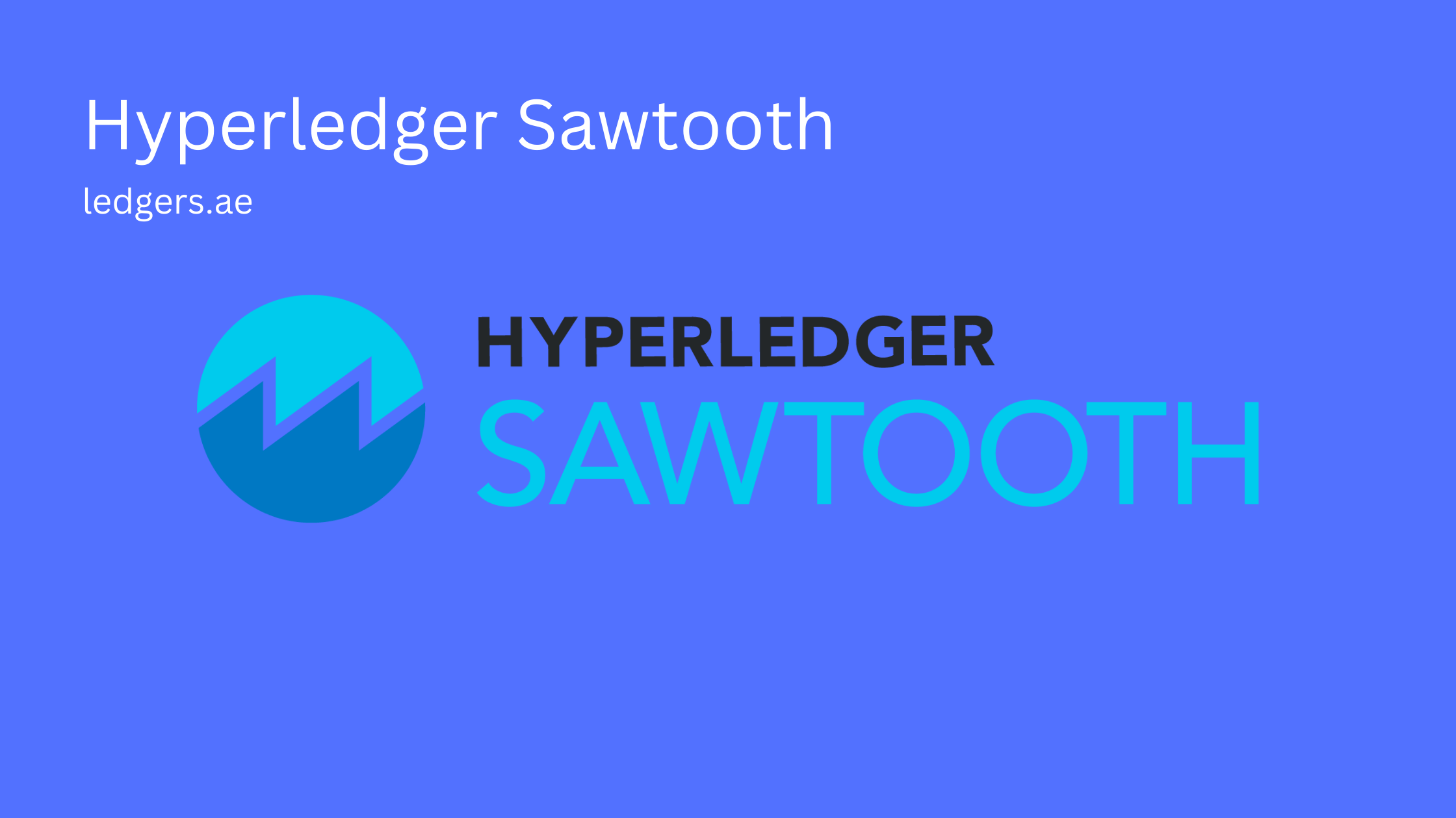 Hyperledger Sawtooth - DLT, Smart Contract Engine